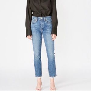 Re/Done Originals Double Needle Crop Jeans Size 30